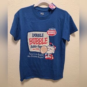 Dubble Bubble Gum Blue Graphic  T-Shirt